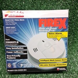 NEW Kidde 21006377-N FIREX Combination Smoke & Carbon Monoxide Alarm